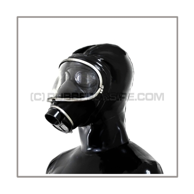 Deluxe gasmask-zipper-hood HR-3S with panoramic-view - model Auer 3S